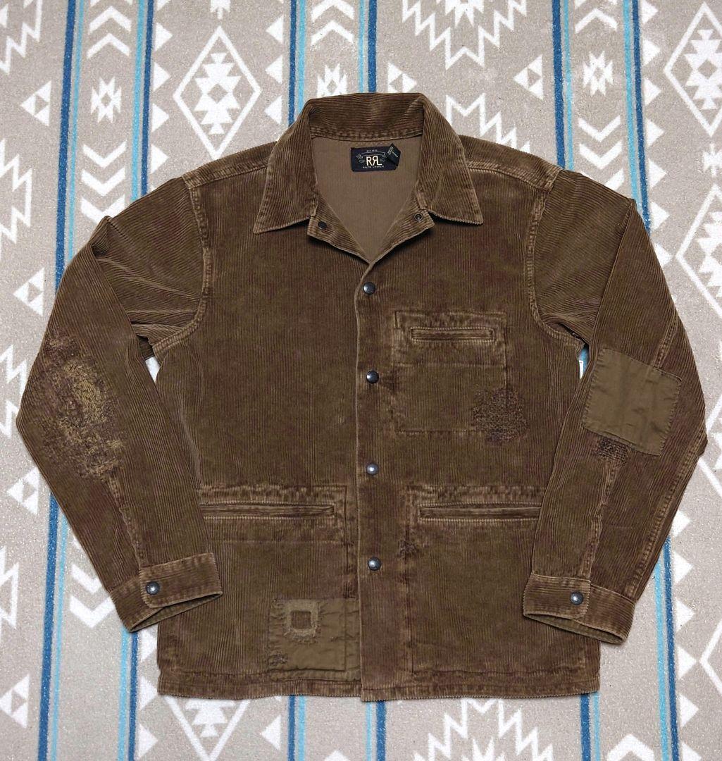 ※〜1/31まで【新品】 RRL 25FW リペアードコーデュロイオーバーシャツ