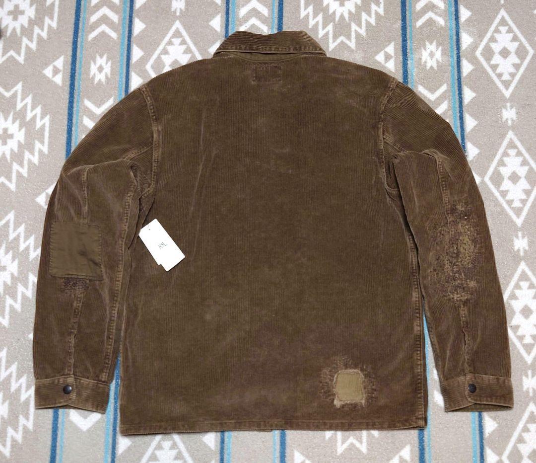 ※〜1/31まで【新品】 RRL 25FW リペアードコーデュロイオーバーシャツ