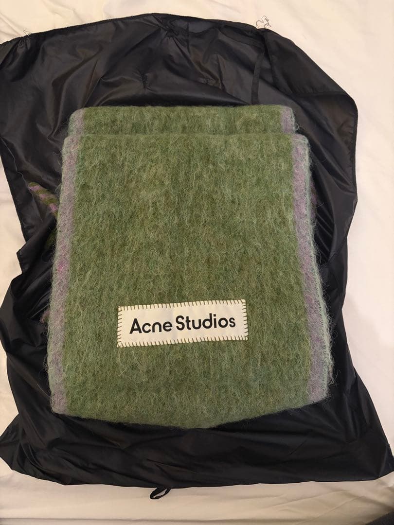 Acne Studious マフラー　グリーン