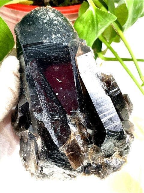 AAA級【魔除け】◆天然モリオン(黒水晶）クラスターYT8C6/170C15C