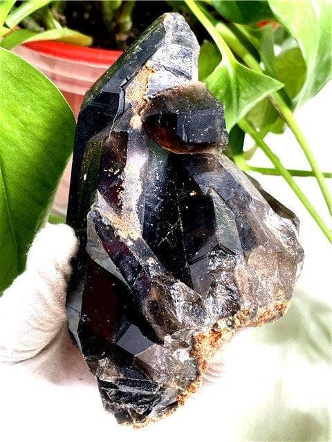 AAA級【魔除け】◆天然モリオン(黒水晶）クラスターYT8C6/170C15C