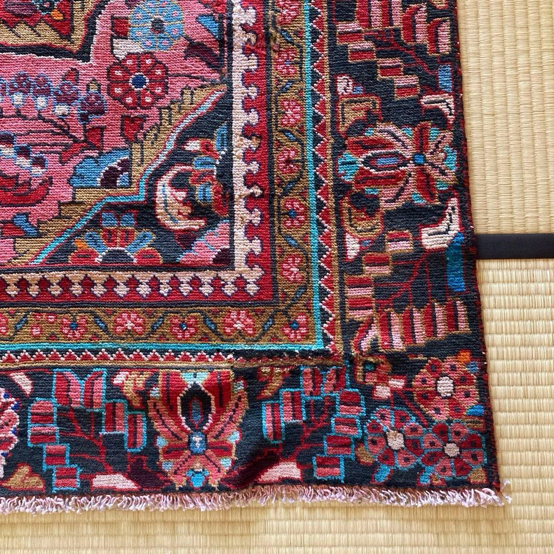 ヴィンテージラグ　トライバルラグ　ハマダン　超大判
