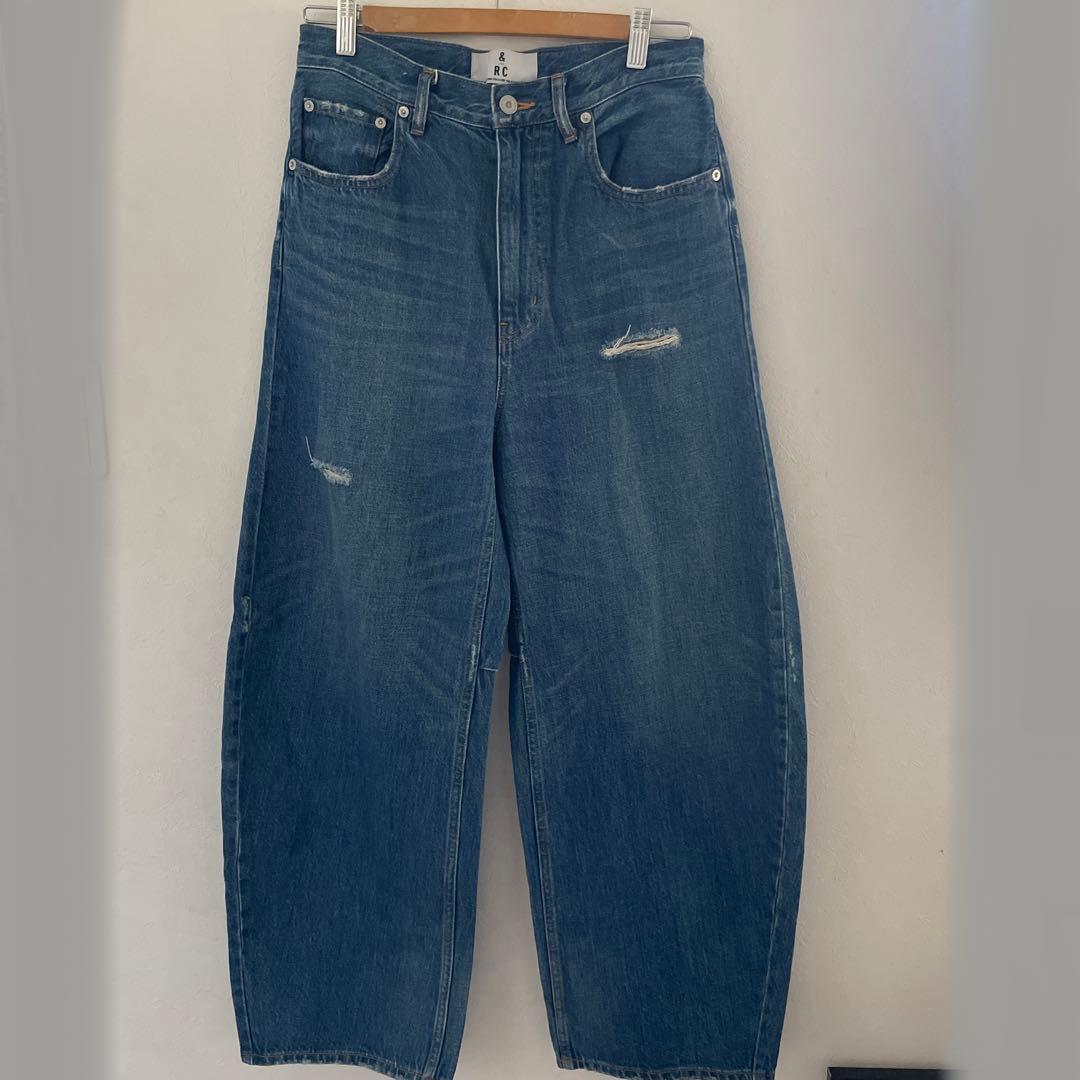 Curensology カレンソロジー ダメージカーヴィーデニムパンツ　40