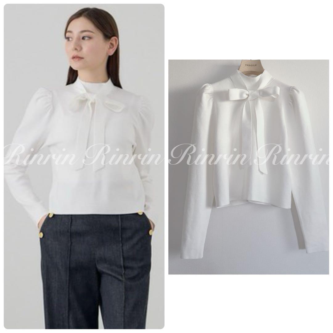 【未使用】ANAYI 16Gミラノリブハイネックプルオーバー 38