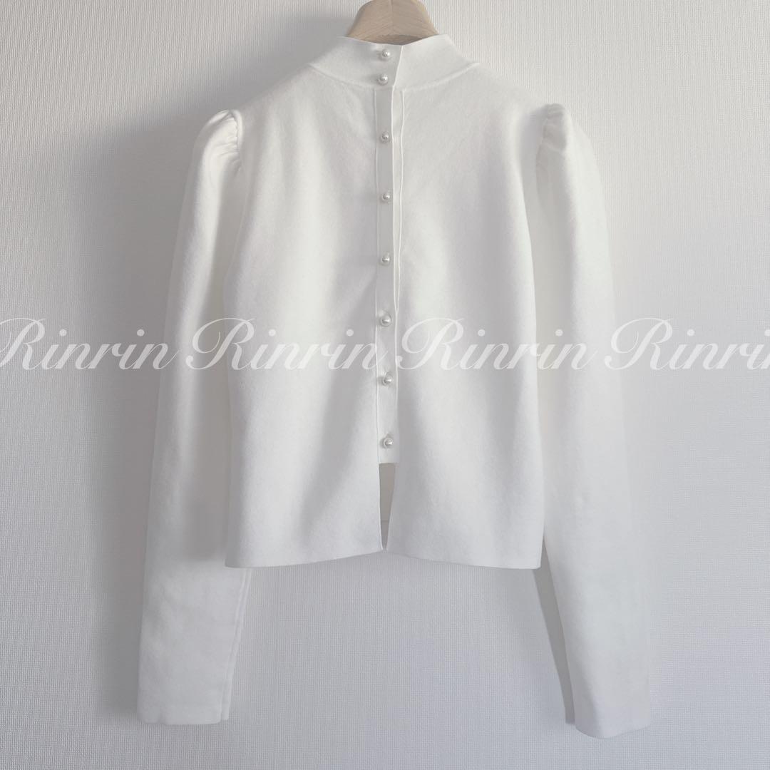 【未使用】ANAYI 16Gミラノリブハイネックプルオーバー 38