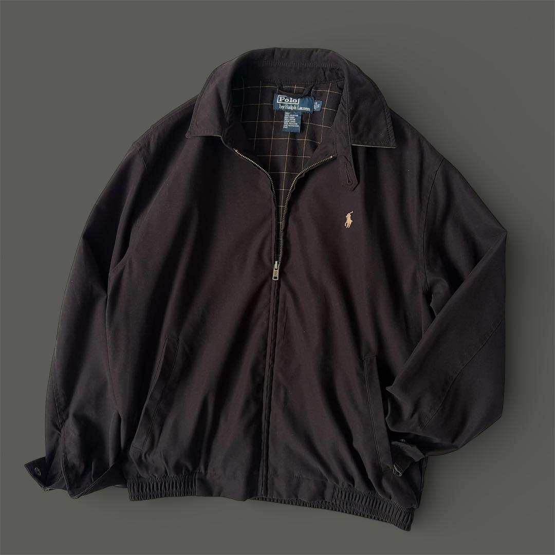90-00s ラルフローレン スイングトップ ドリズラー ハリントンジャケット