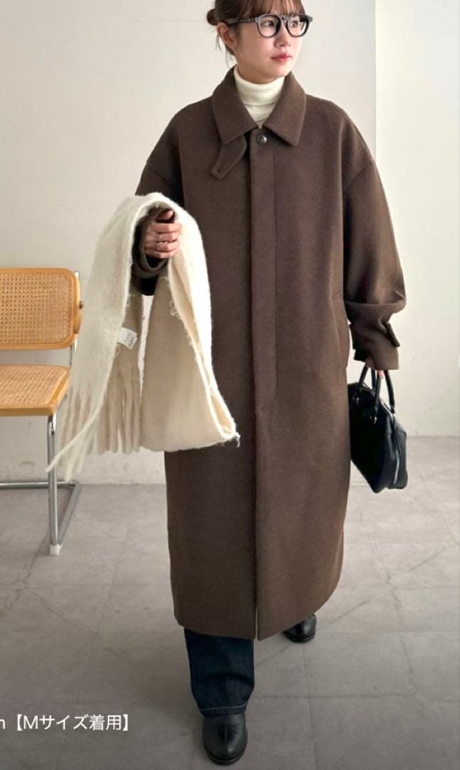 DICOST レディース ロングコート ブラウン