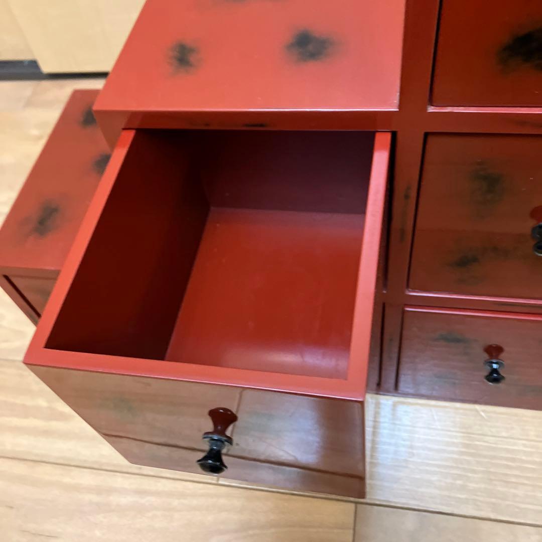 木製階段状引き出し収納