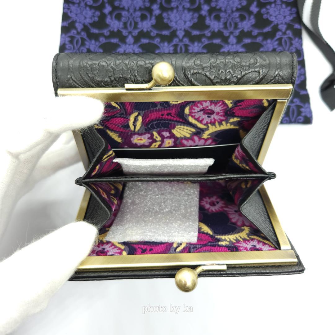 ブラック 新品 未使用 アナスイ ノヴァ ANNA SUI がま口 財布 黒色