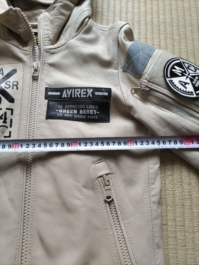 AVIREX　ラムレザー HALO　超美品　トロトロな柔らかさ