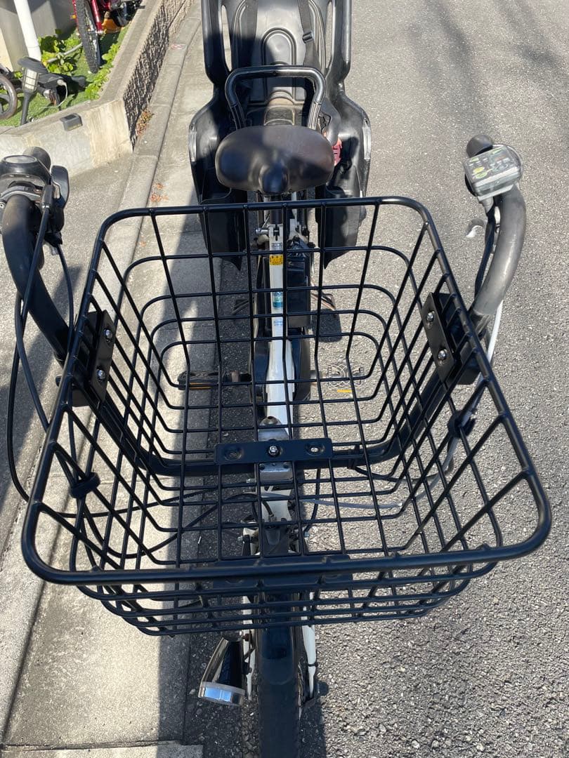 【前カゴ新品】ヤマハ　パス　キス　電動アシスト自転車 チャイルドシート付き