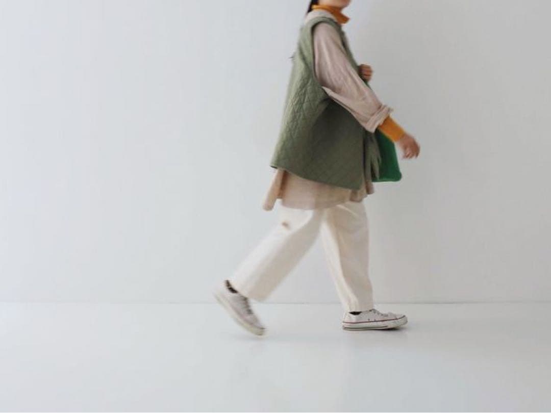 nestRobe　コットンラミーキルティングリバーシブルベスト　ネストローブ