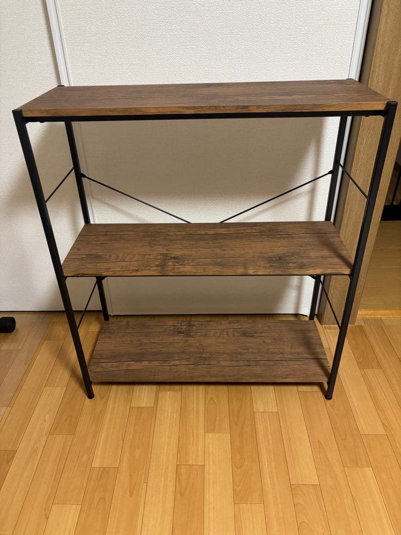 オールドアイアンラック3段