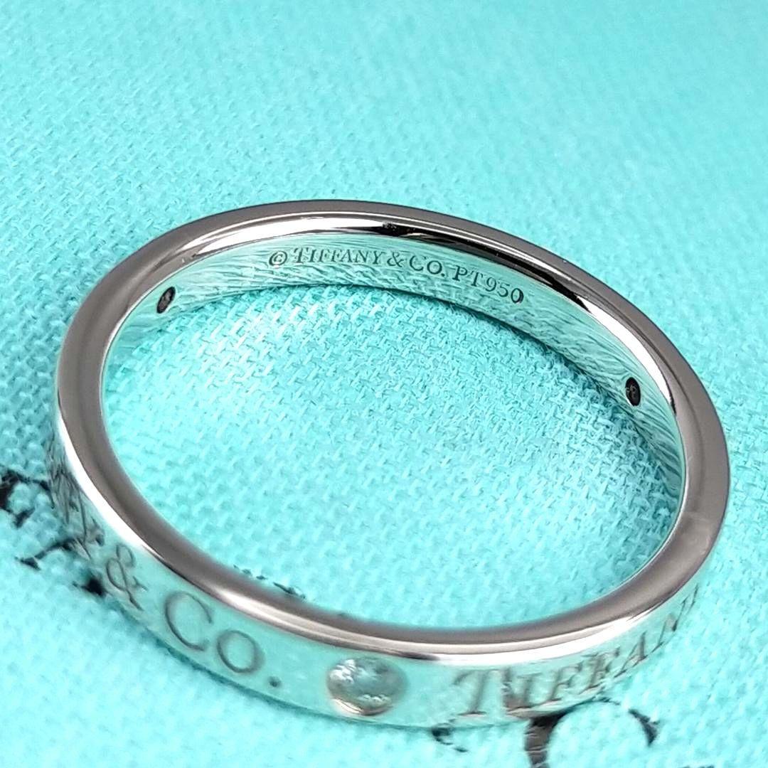 ●SALE●【ティファニー】フラット　バンド　ダイヤ　３Ｐ　１６号　2297