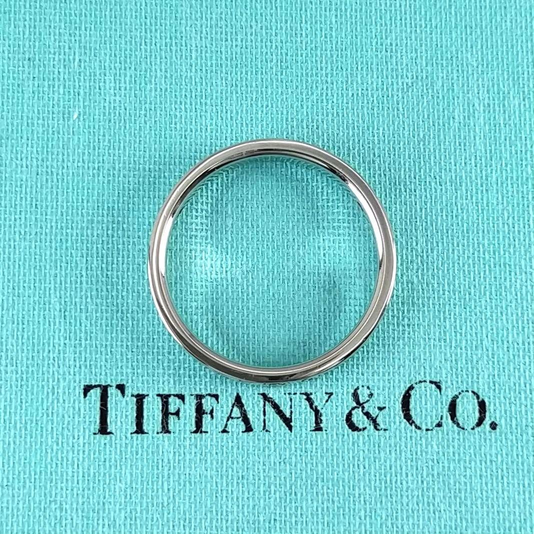 ●SALE●【ティファニー】フラット　バンド　ダイヤ　３Ｐ　１６号　2297
