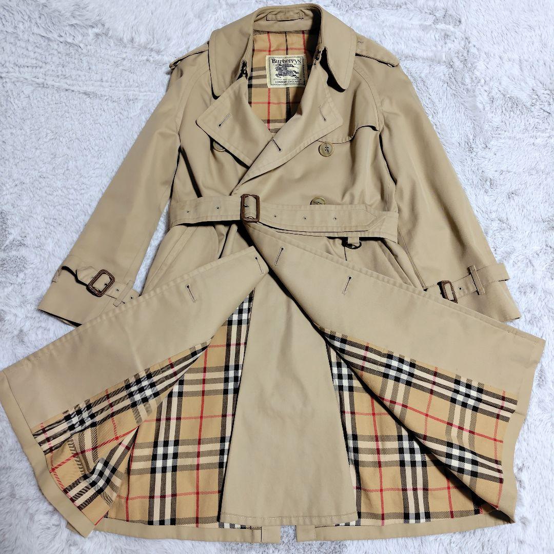 訳あり Burberry バーバリー トレンチコート ノバチェック ベルト