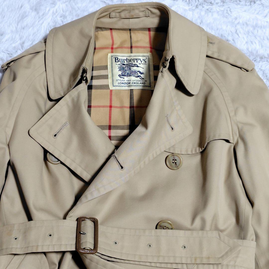 訳あり Burberry バーバリー トレンチコート ノバチェック ベルト