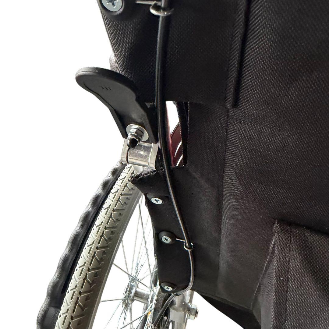 美品 Care-Tec 車椅子 CA-10SU レッド 折りたたみ 自走式