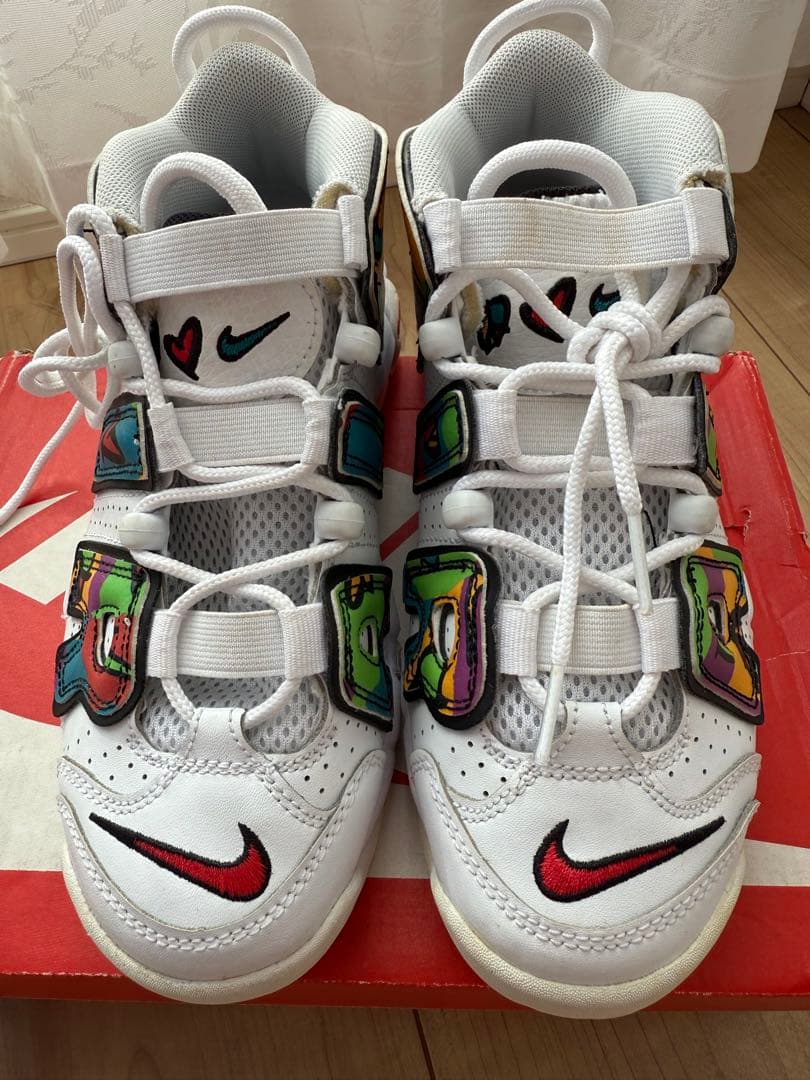 ★新品★ナイキ モア アップ テンポ モアテン ピース ラブ スウッシュ23cm