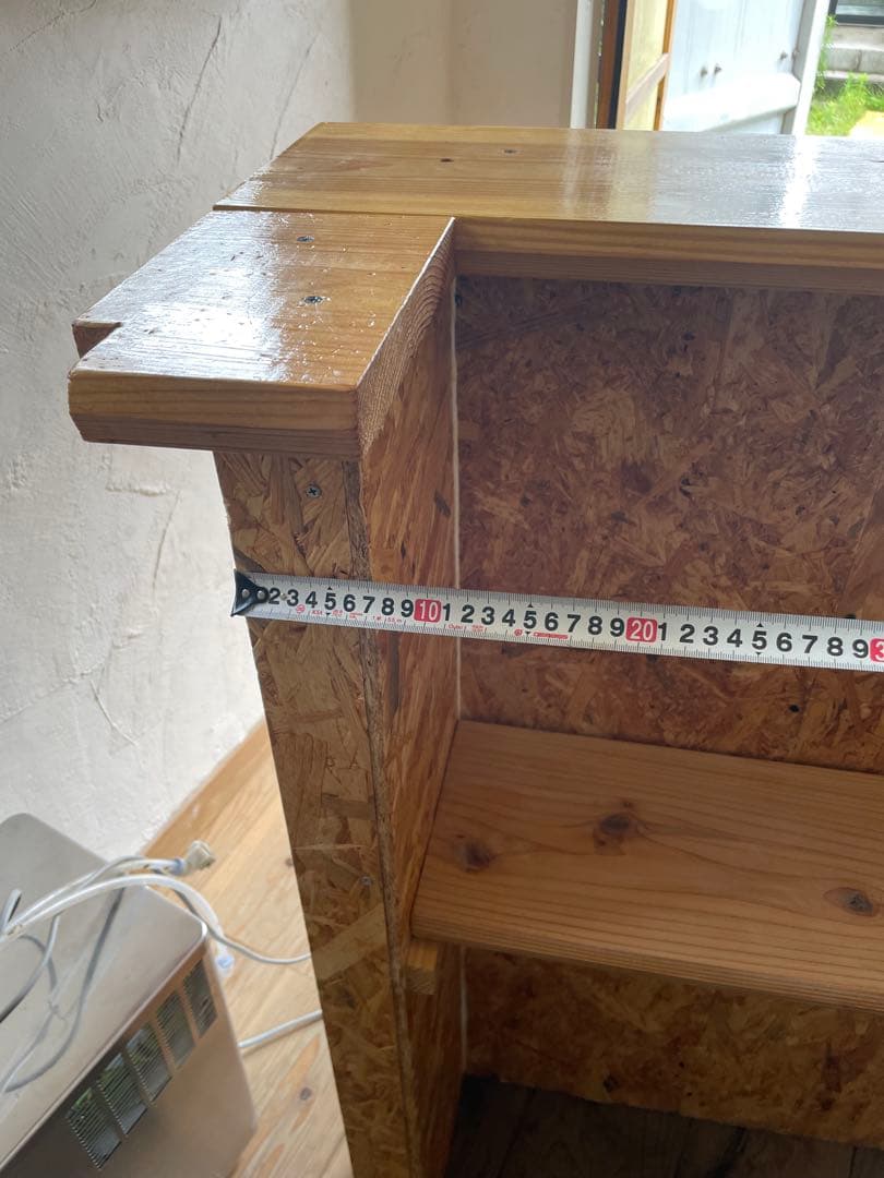 L字型カウンターテーブル ハンドメイド