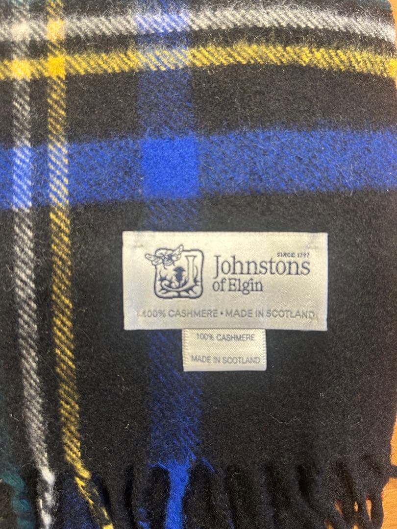 美品Johnstons of Elgin 大判カシミヤ ストール