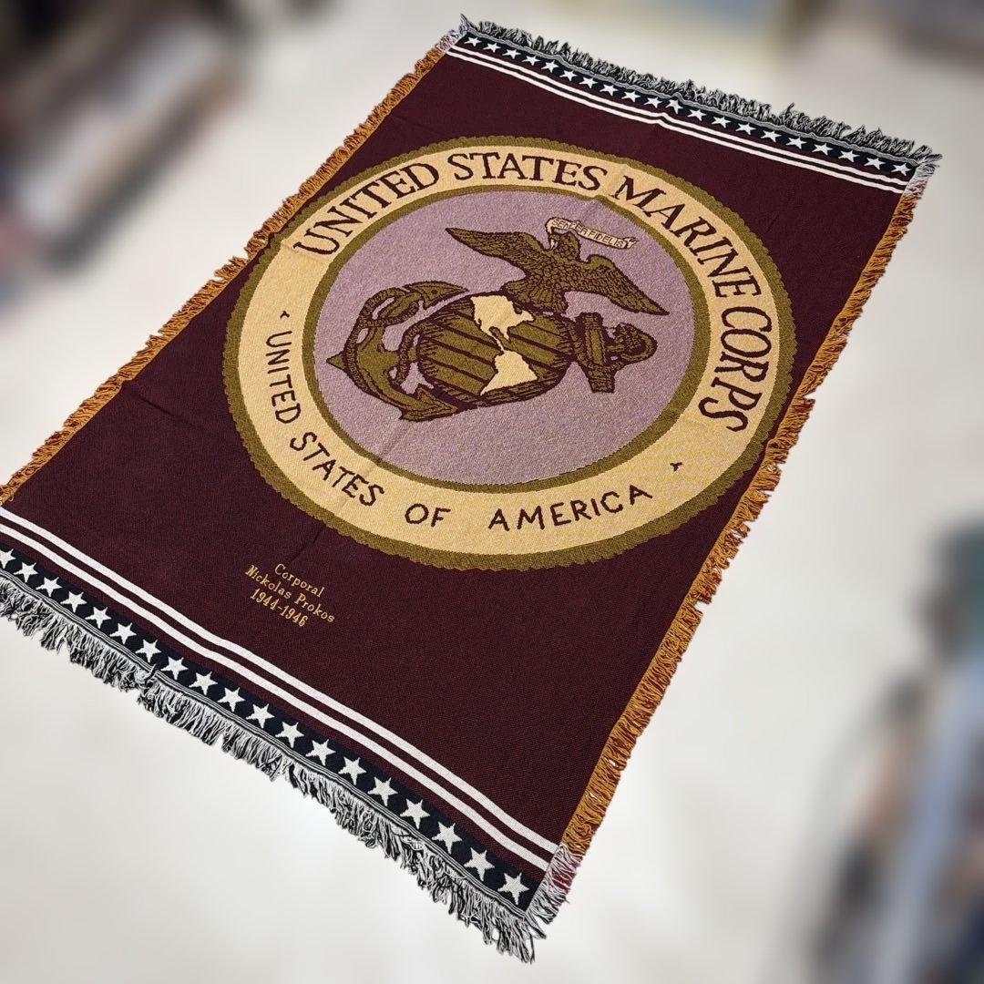 米軍　海兵隊　マルチカバー　ソファカバー　ヴィンテージラグ　184x124