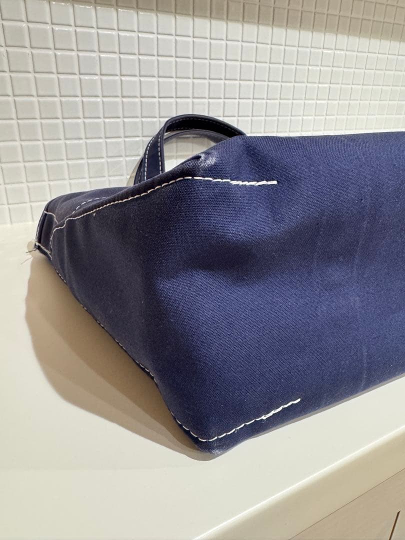 【美品】エルエルビーン×ビームス トートバッグ ボートアンドトート ネイビー M