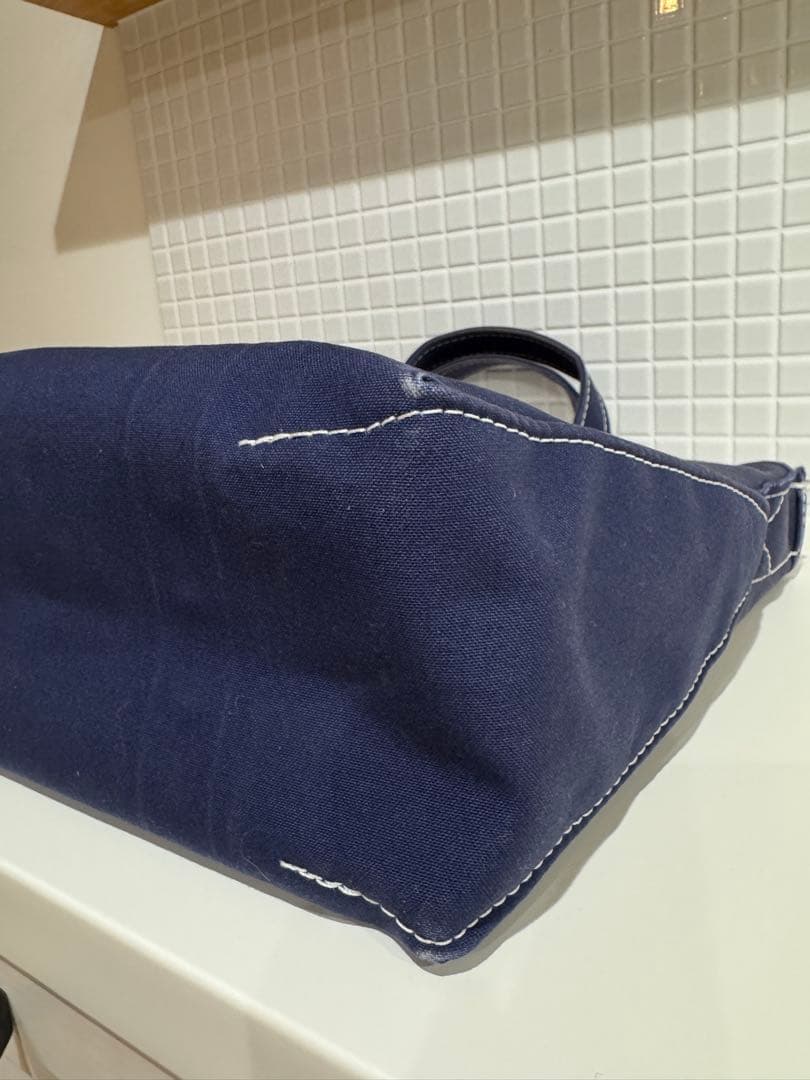 【美品】エルエルビーン×ビームス トートバッグ ボートアンドトート ネイビー M