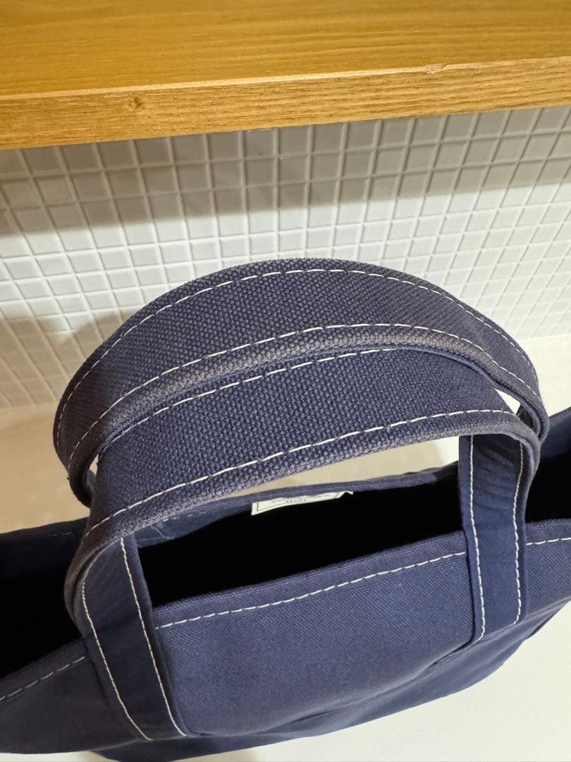 【美品】エルエルビーン×ビームス トートバッグ ボートアンドトート ネイビー M