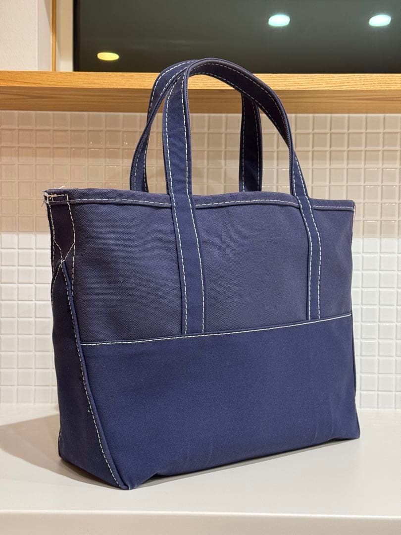 【美品】エルエルビーン×ビームス トートバッグ ボートアンドトート ネイビー M