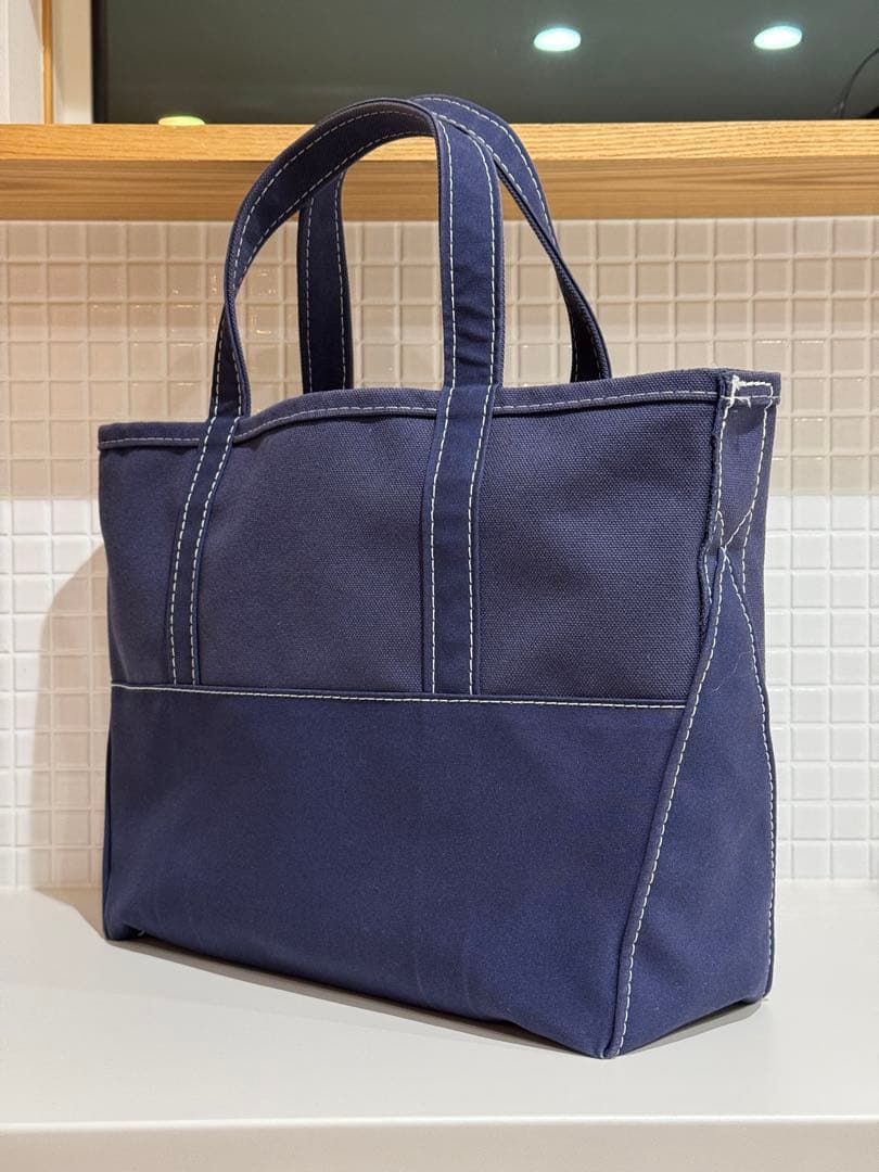 【美品】エルエルビーン×ビームス トートバッグ ボートアンドトート ネイビー M
