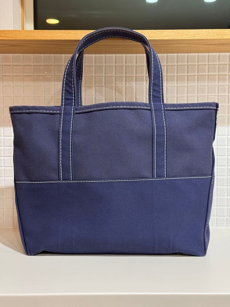 【美品】エルエルビーン×ビームス トートバッグ ボートアンドトート ネイビー M
