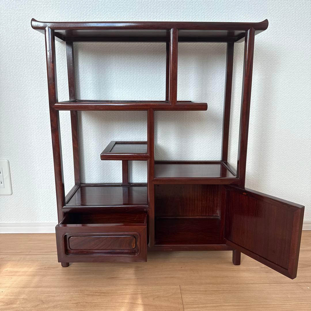 【美品】茶箪笥 飾り棚 和家具 引き出し付き