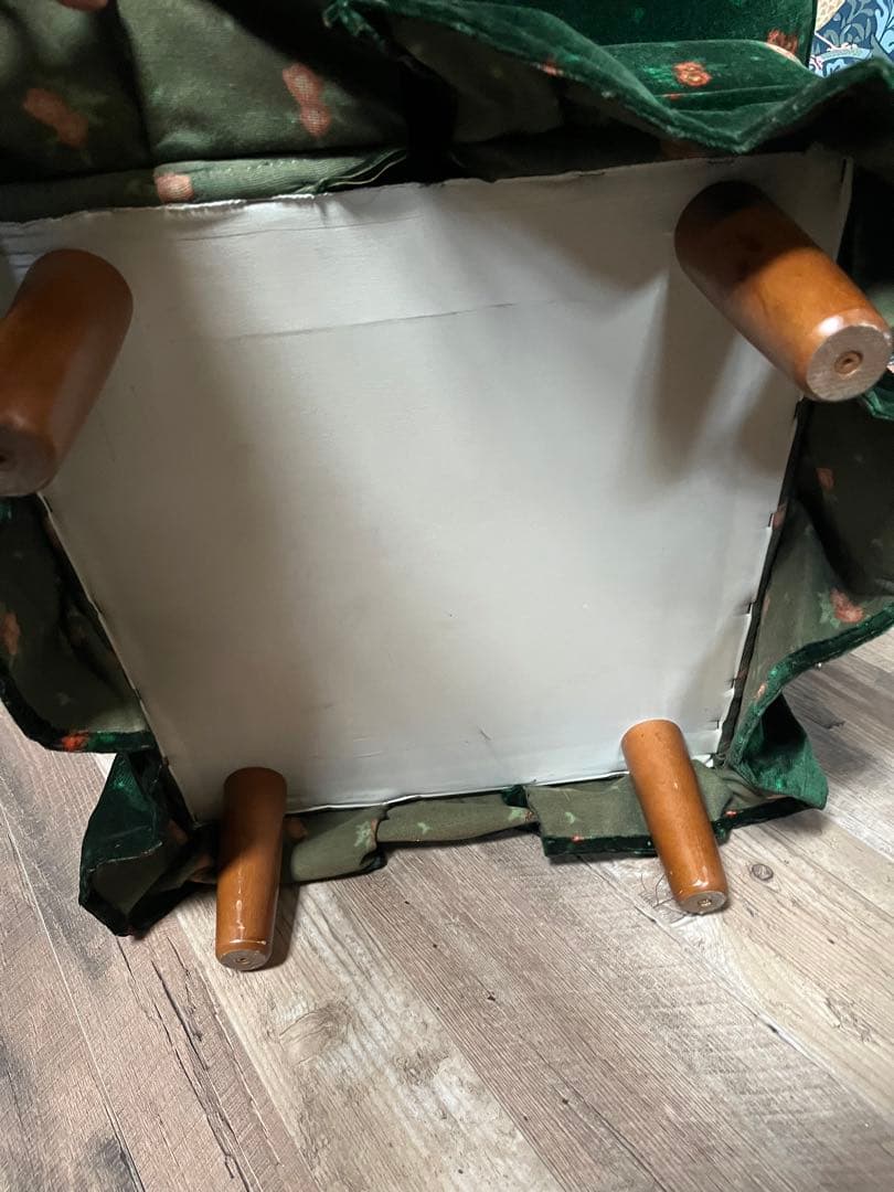 スツール オットマン クッション付 アンティーク インテリア 昭和レトロ 当時物