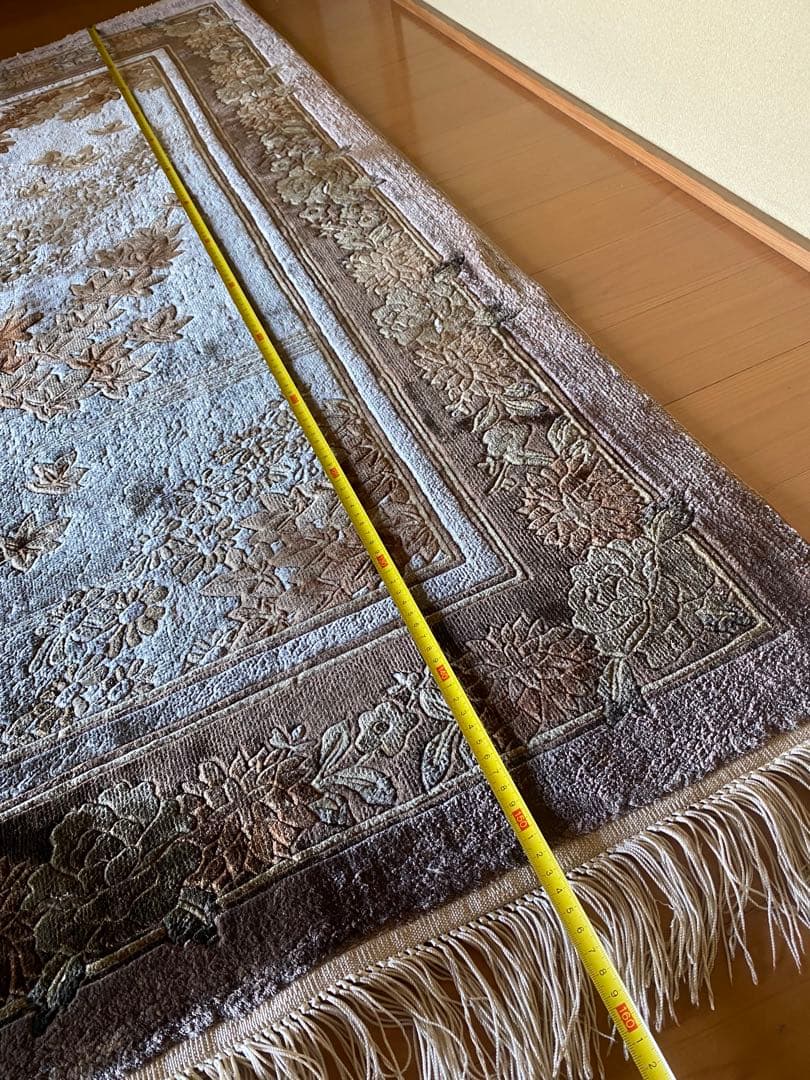 玄関マット　絨毯　中国　シルク