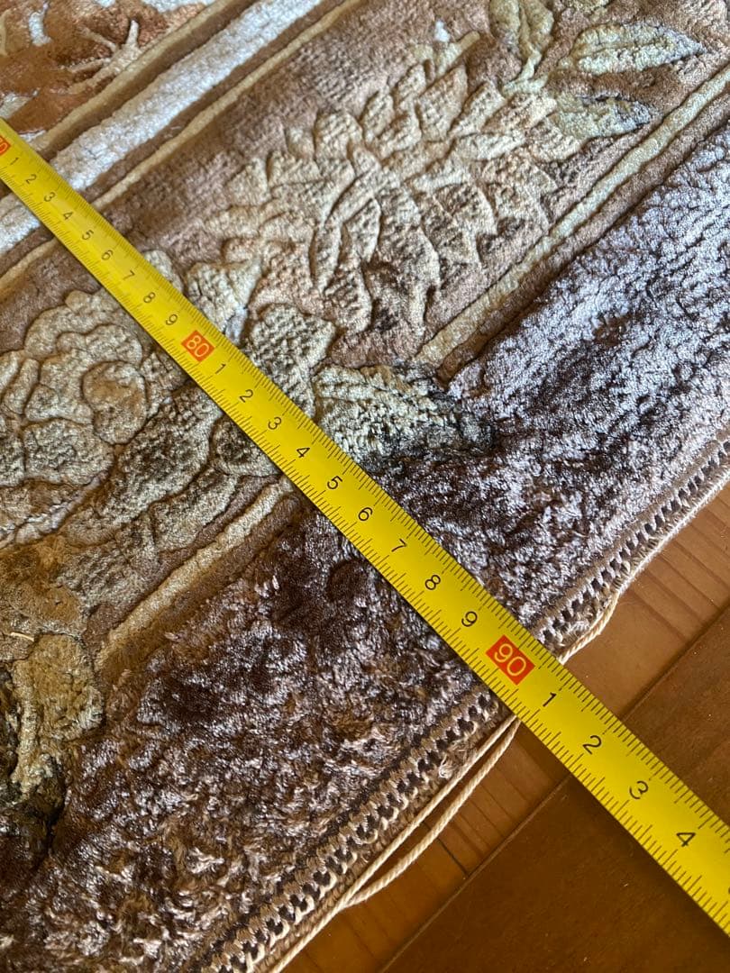 玄関マット　絨毯　中国　シルク