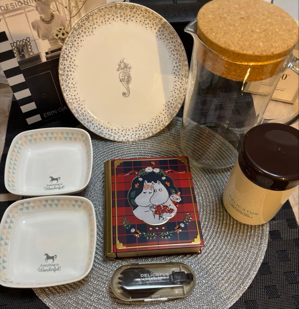 ７点セット ザラホーム 取り皿 プレート スープジャー ムーミン ブック型 缶