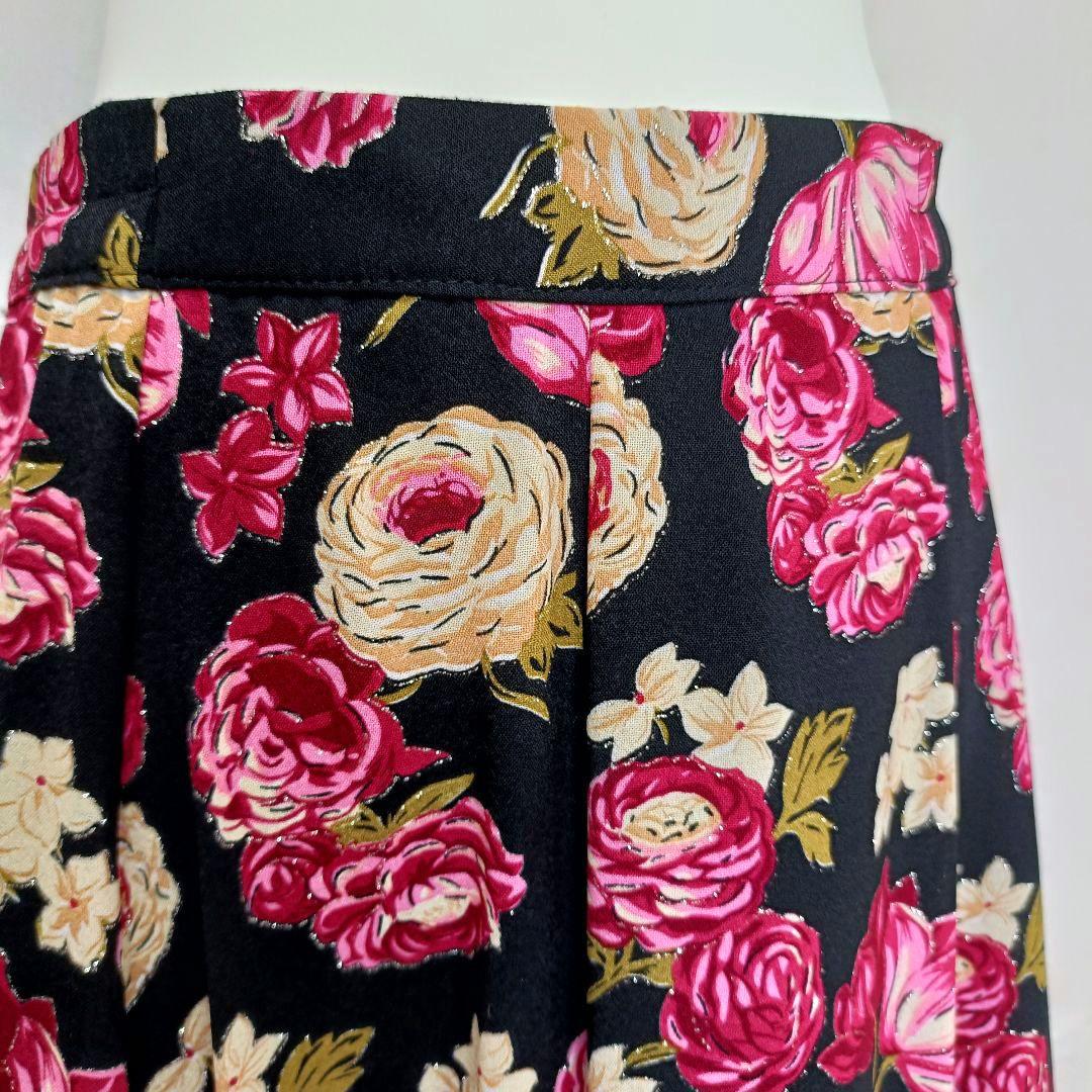 【極美品】フラメンコファルダ 大きめ ラメ入り花柄 プリマブティック