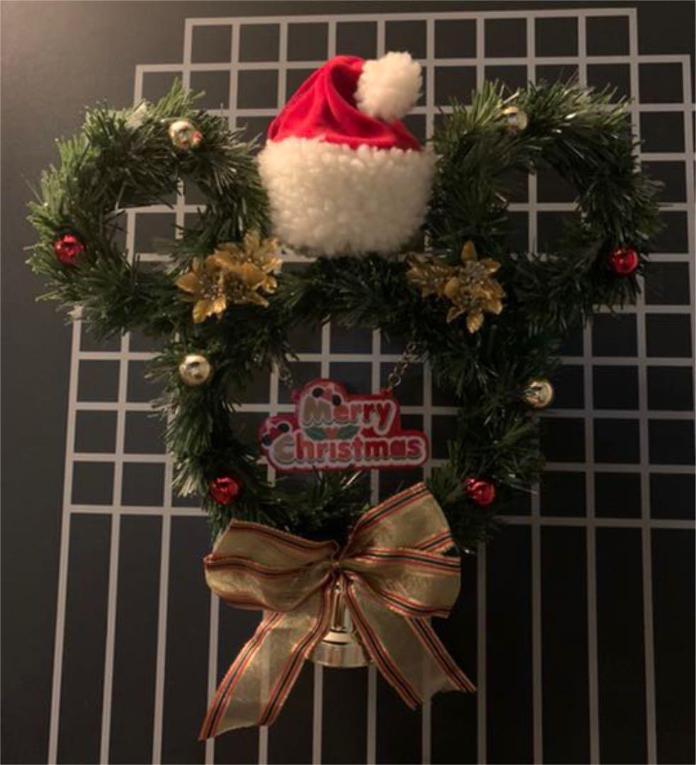 ディズニー ファイバー クリスマスリース ミッキーDISNEY RESORT