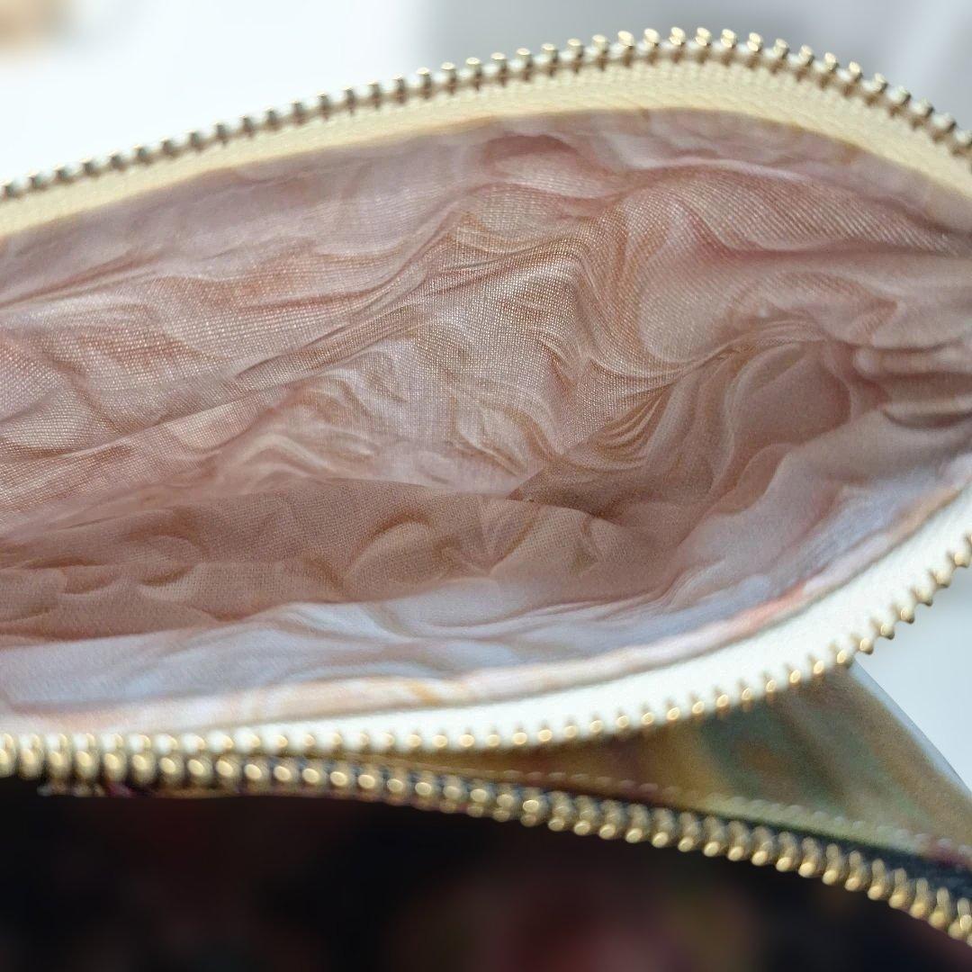 激レア女の子パネル生地　ハンドメイド　両面パネルフラットポーチ