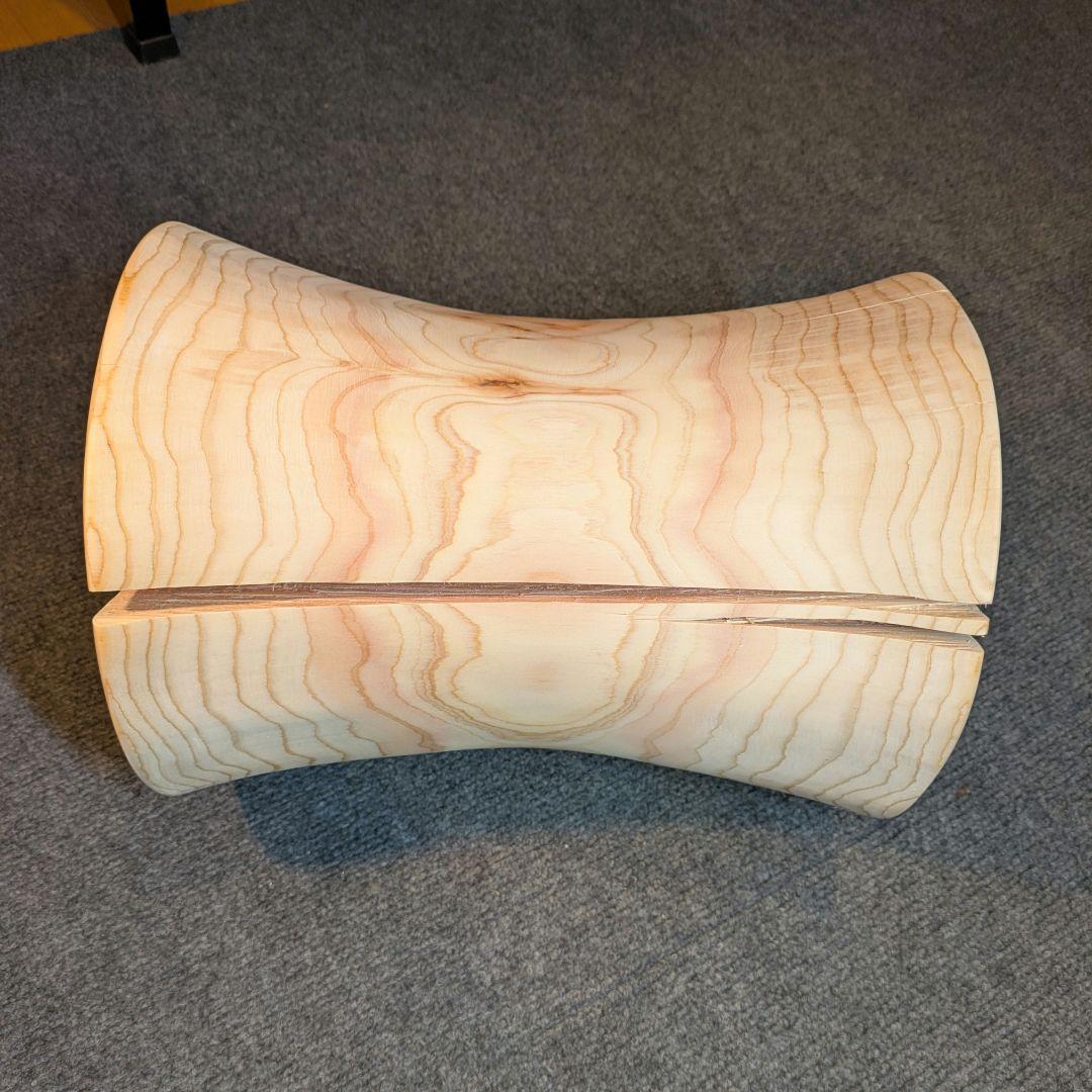 檜　丸太　椅子　スツール　高さ約32.5㎝