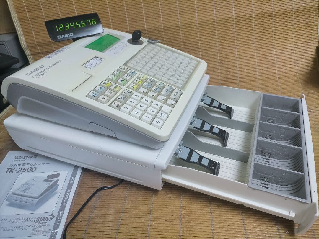 茶器専用カシオレジスター　TK-2500　設定無料　72タッチ3面　110000