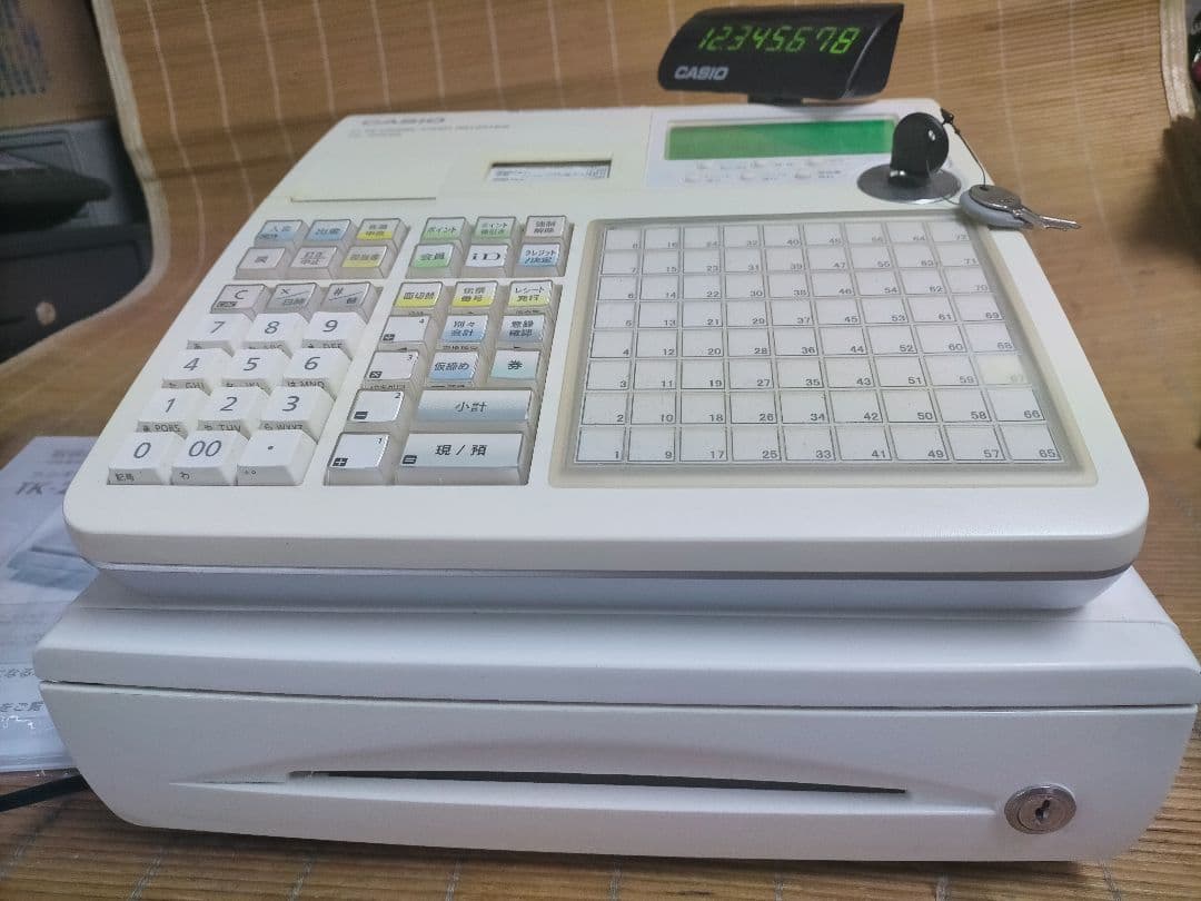 茶器専用カシオレジスター　TK-2500　設定無料　72タッチ3面　110000
