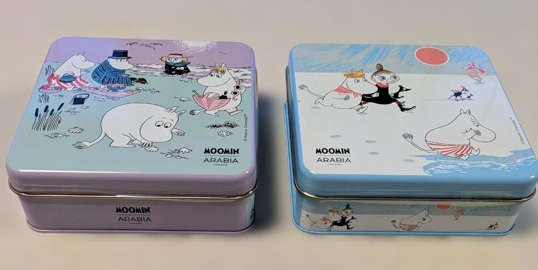 ARABIA アラビアパラティッシイエローのサラダボールセット ムーミンクッキー