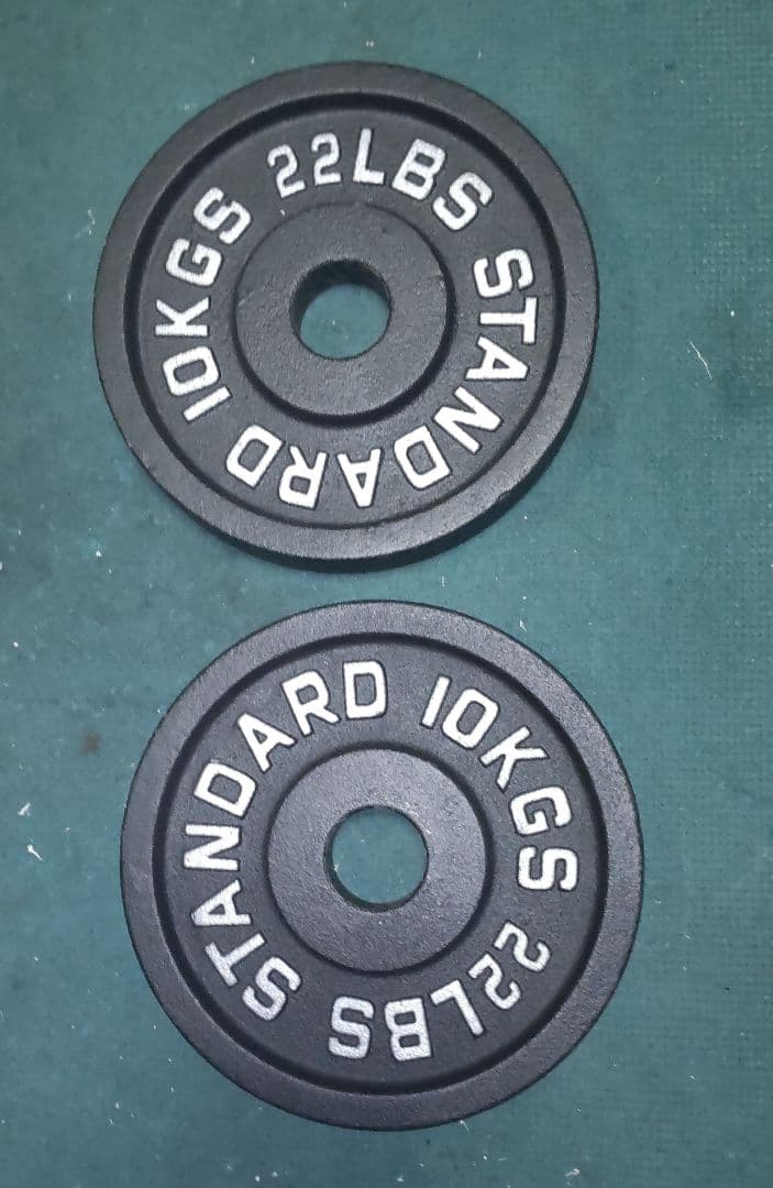 オリンピック プレート STANDARD 10kgプレート2枚