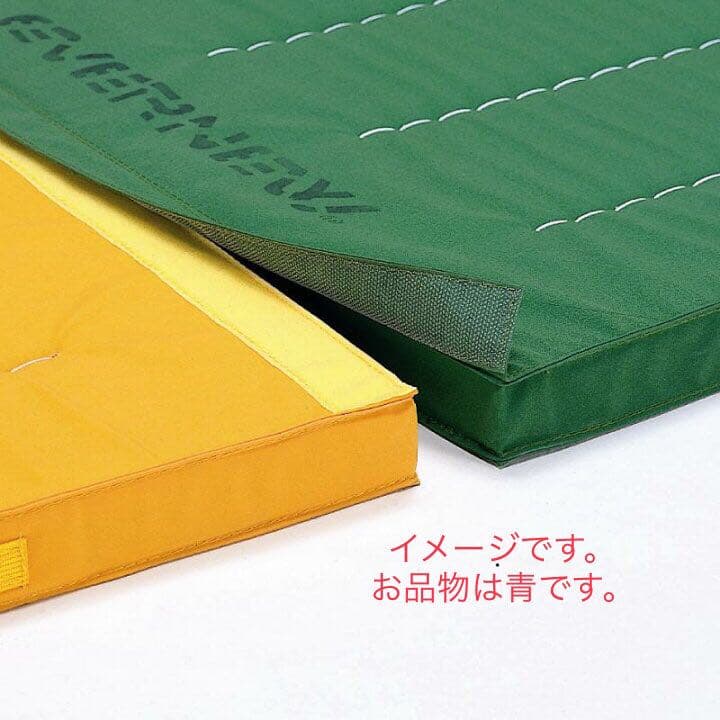 エバニュー エコカラーマットジョイント式すべり止付 EKM060 青