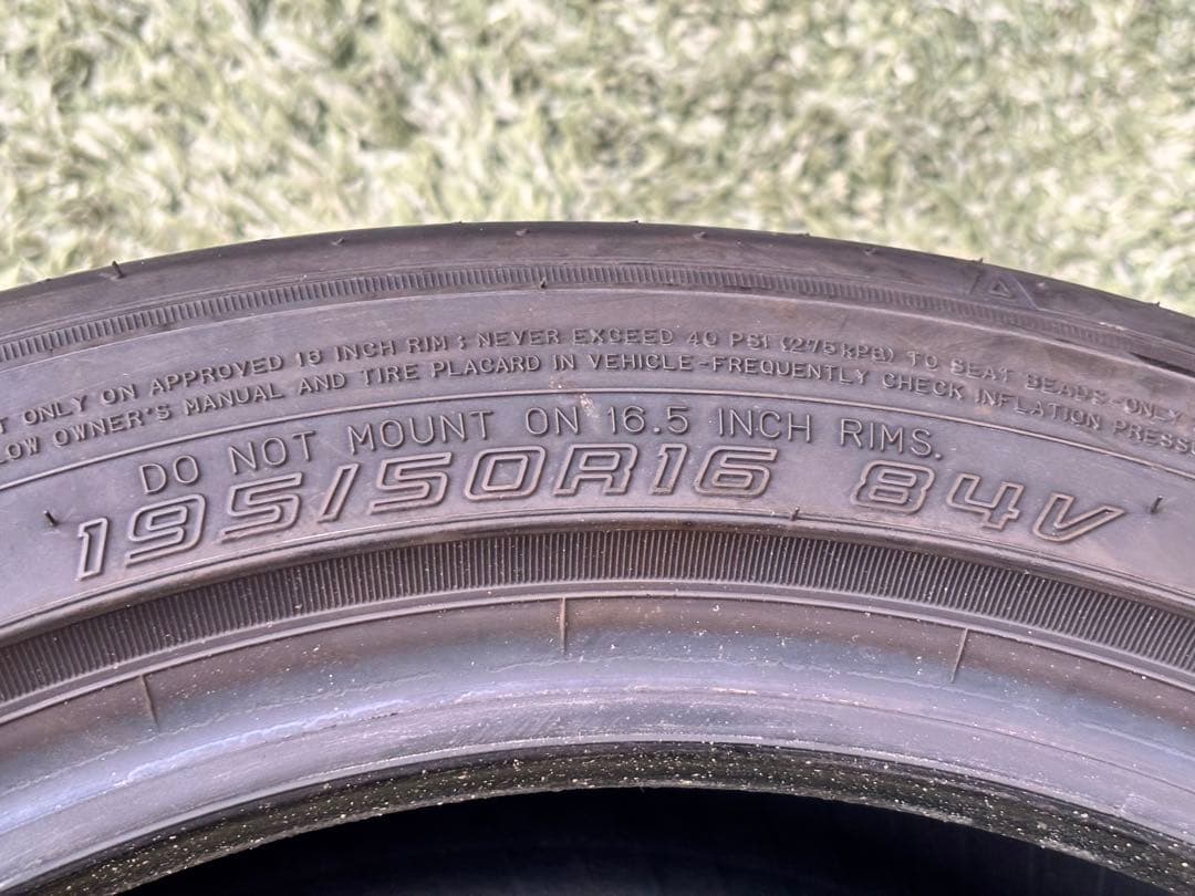 ダンロップ DIREZZA ZⅢ 195/50R16 タイヤ4本セット