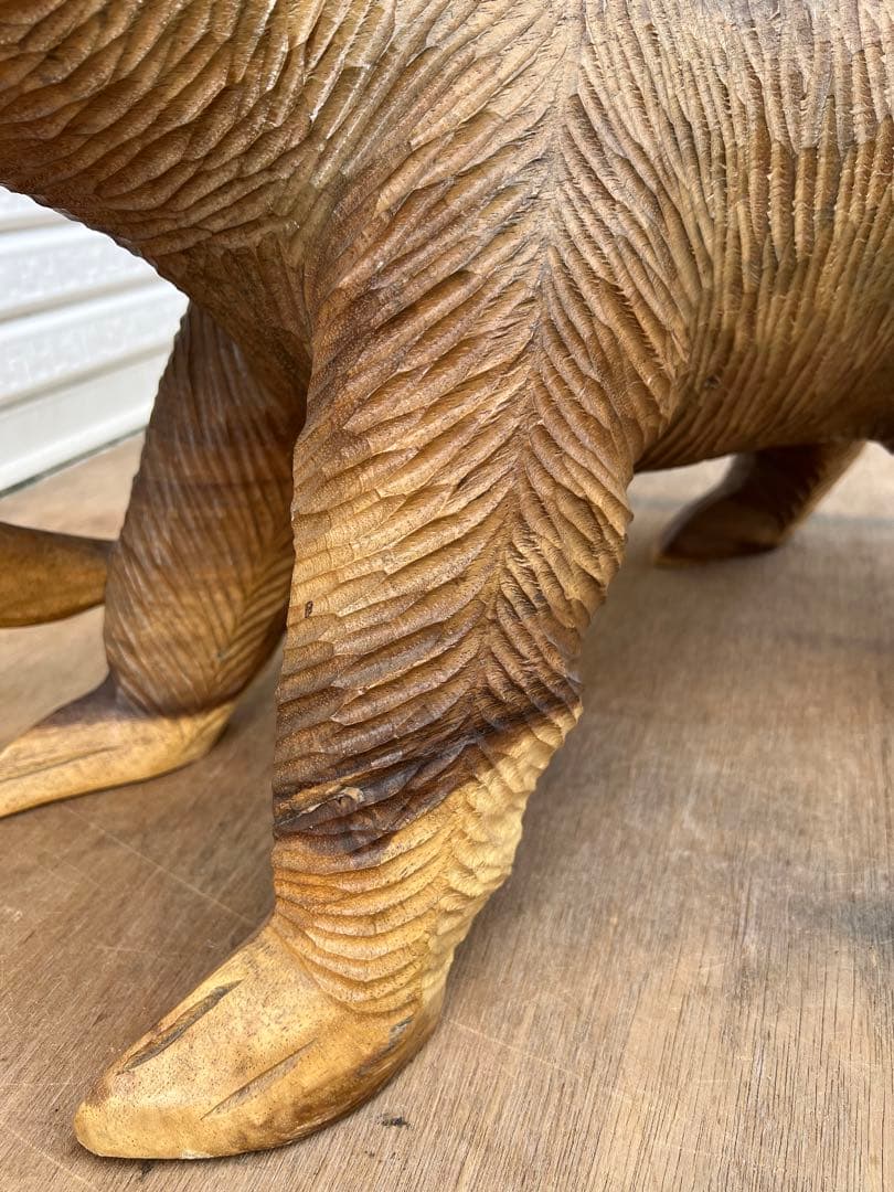 【O-235】木彫り 熊  作者不明