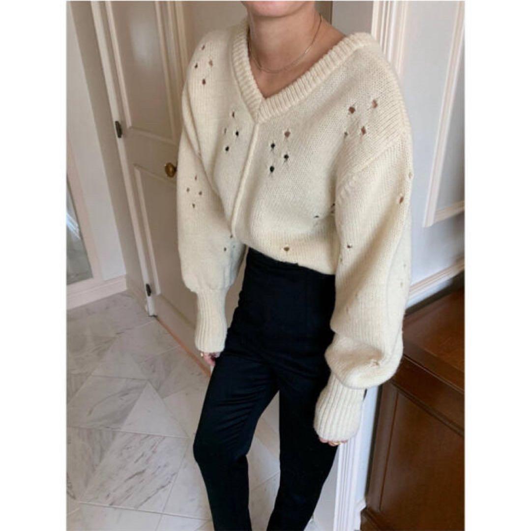 専用［タグ付き］シェットランドアイレットプルオーバー エディット フォー ルル