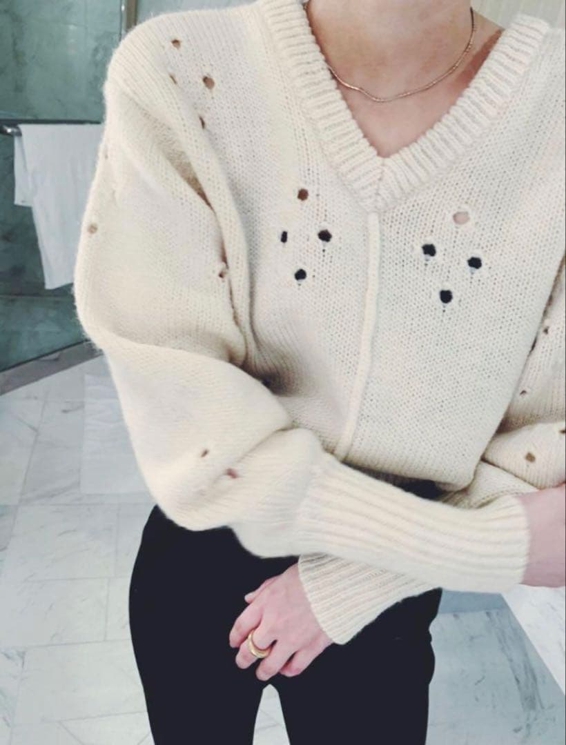 専用［タグ付き］シェットランドアイレットプルオーバー エディット フォー ルル